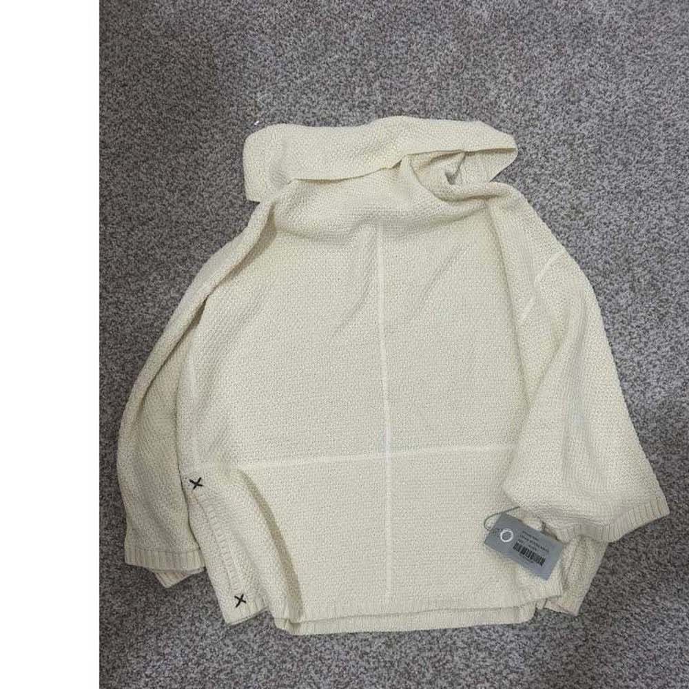 Habitat Clothes To Live In Winter White Textured Cowl Neck Sweater NWT XL/XXL